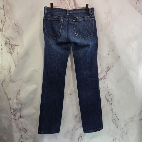 J Brand Jeans Womens 27 X 30 Denim Skinny Dark Wash Mid Rise Full Length - Picture 1 of 14